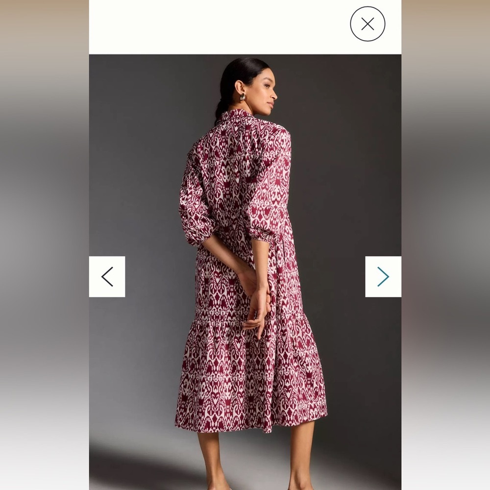 Anthropologie bettina midi dress